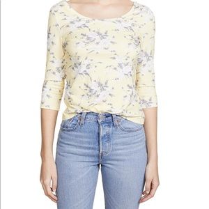 Rebecca Taylor Lemon Rose Jersey Top - *Brand New*